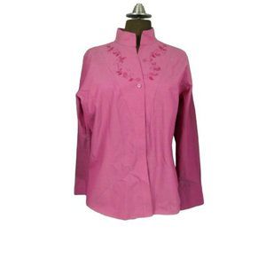 Orvis Rose Button-Down Shirt with Embroidery